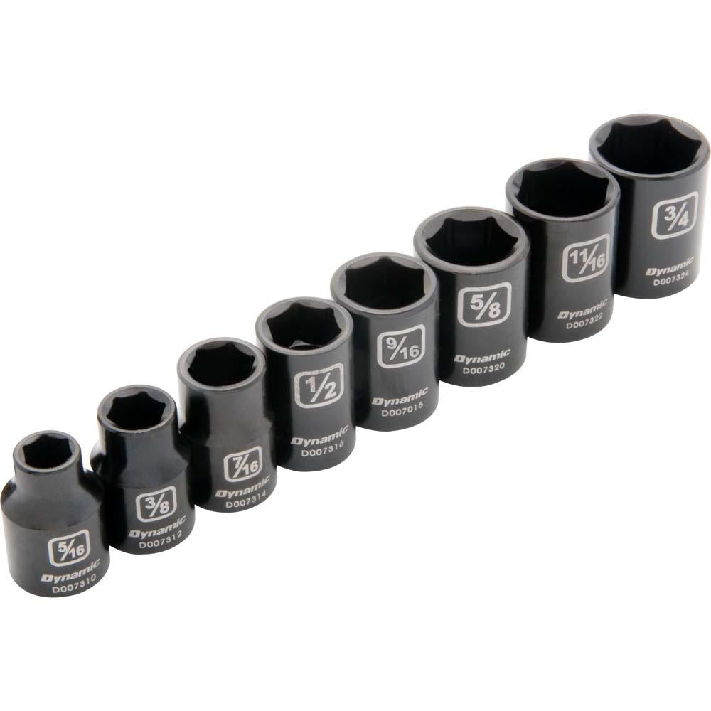 Dynamic D010020 3/8 D 8 PC 6 PT SAE STD IMPERIAL DYNAMIC D010020