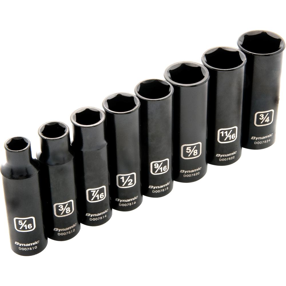 Dynamic D010021 3/8 D 8 PC 6 PT SAE DEEP IMPERIAL DYNAMIC D010021