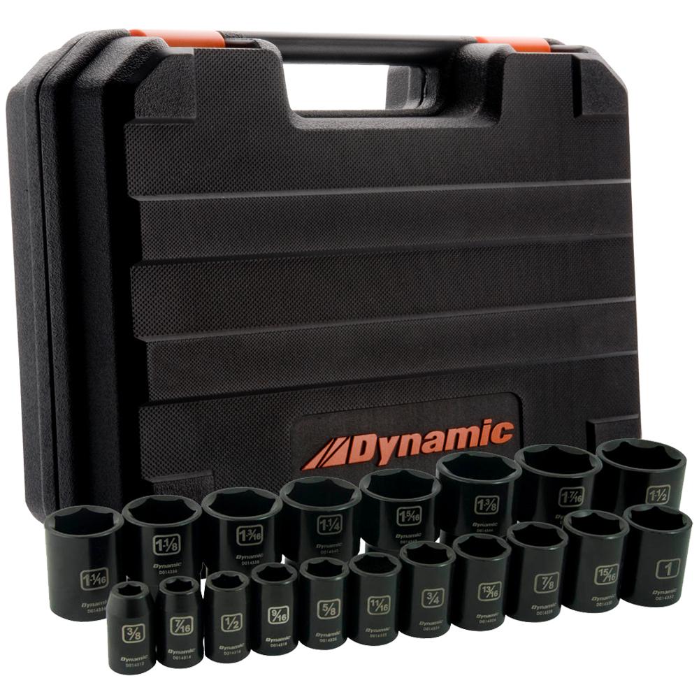 Dynamic D018024 1/2 DR 19PC 6PT STD IMPERIAL SAE DYNAMIC D018024