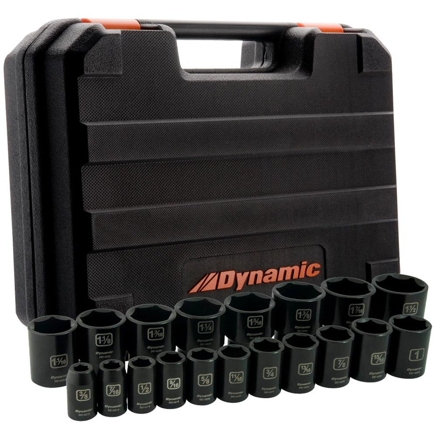 Dynamic D018024 1/2 DR 19PC 6PT STD IMPERIAL SAE DYNAMIC D018024