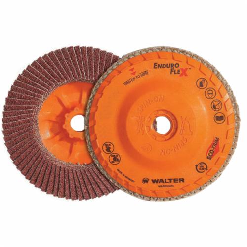 Depressed Centre Walter 06-B 506 5 Inch x 5/8 Inch - 11 Type 27 60 Grit Enduro-Flex Zirconia Alumina Flap Disc