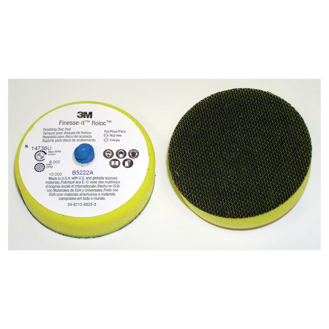 3M AB14736 3M Finesse-it Roloc Finishing Disc Pad 14736U, 3 in Firm, 12 per case 3M AB14736