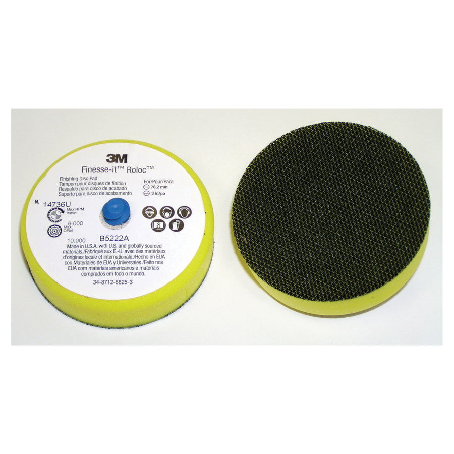 3M AB14736 3M Finesse-it Roloc Finishing Disc Pad 14736U, 3 in Firm, 12 per case 3M AB14736