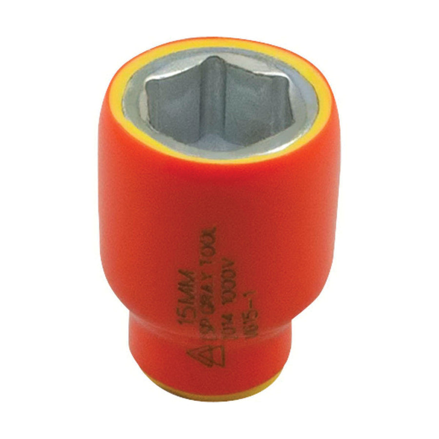 Gray M604.5-I 4.5MM X 1/4 DRIVE, 6 POINT STANDARD LENGTH, 1000V INSULATED GRAY TOOLS M604.5-I