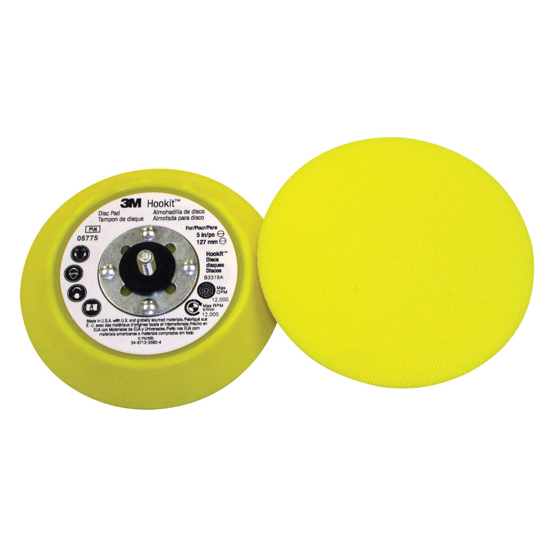 Backup Pads 3M AB05775 Backup Pads Hookit 05775 Medium 3/4 Yellow 5xNo Hole