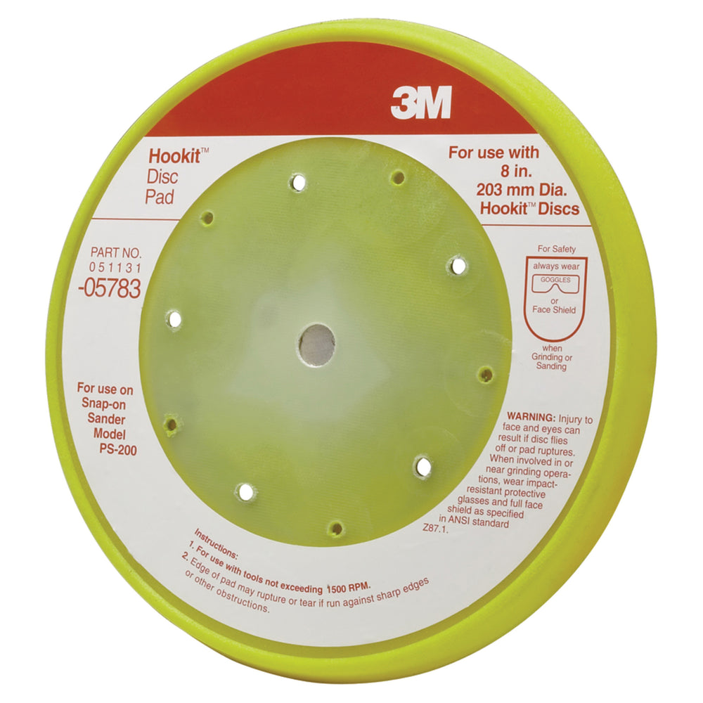 Backup Pads 3M 5783 Hookit Dust Free Disc Pad 0578 8 in (20.32 cm)