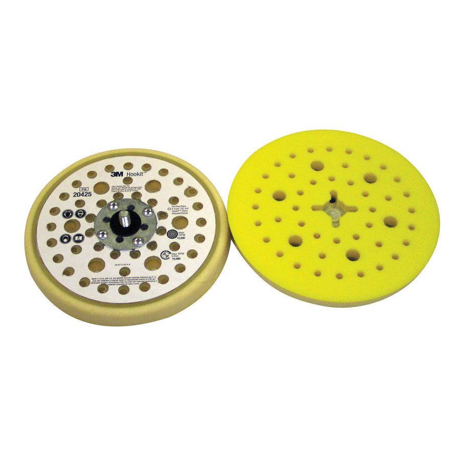 Backup Pads 3M AB20425 Hookit Clean Sanding Disc Pad 20425 6 in x 1/2 in x 5/16-24 External 25 Holes