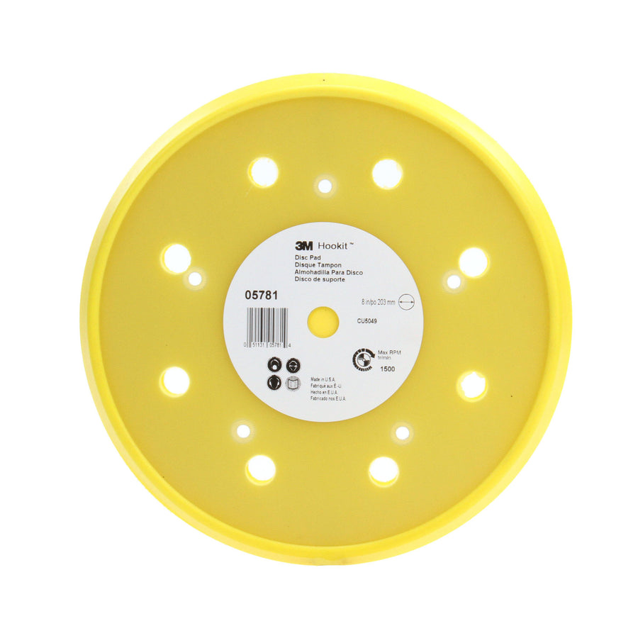 Backup Pads 3M 5781 Hookit Dust Free Disc Pad 0578 8 in (20.32 cm)