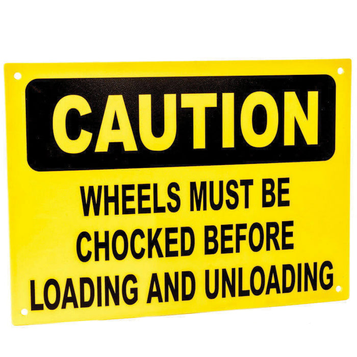 Wheel Chocks Ideal Whs Innovations 60-7242 Wheel Chock Econo English Sign