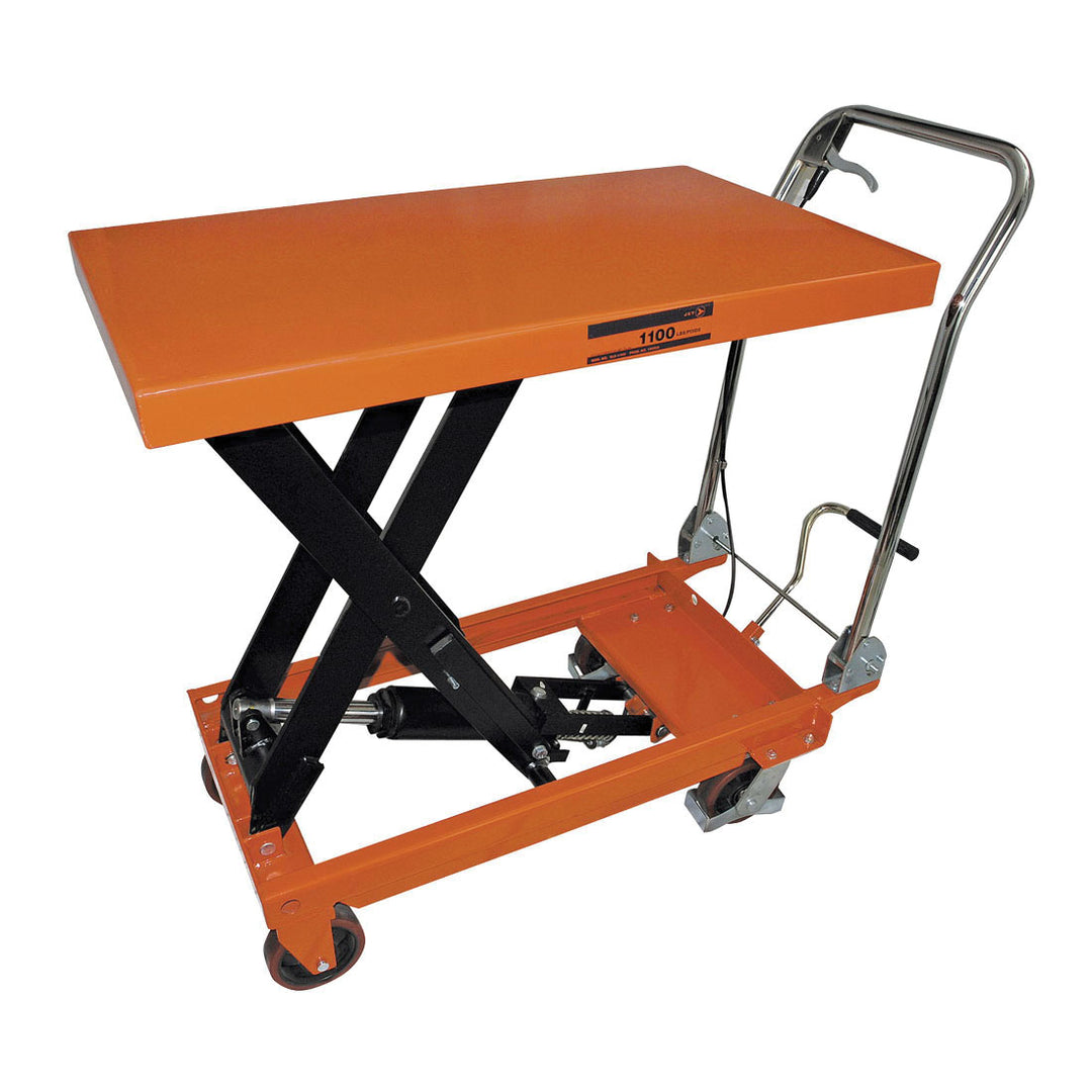 Scissor Lift Hand Cart Jet SLC-1100 1100 Lb Capacity Slc Series Hydraulic Scissor Lift Cart