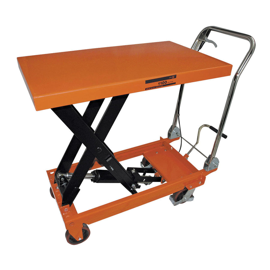 Scissor Lift Hand Cart Jet SLC-1100 1100 Lb Capacity Slc Series Hydraulic Scissor Lift Cart