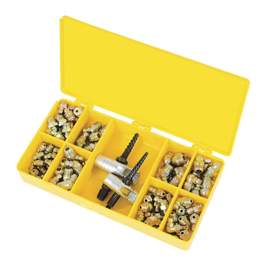Fittings Jet JGFK-101 101 Piece SAE Grease Fitting And Tool Set Heavy Duty