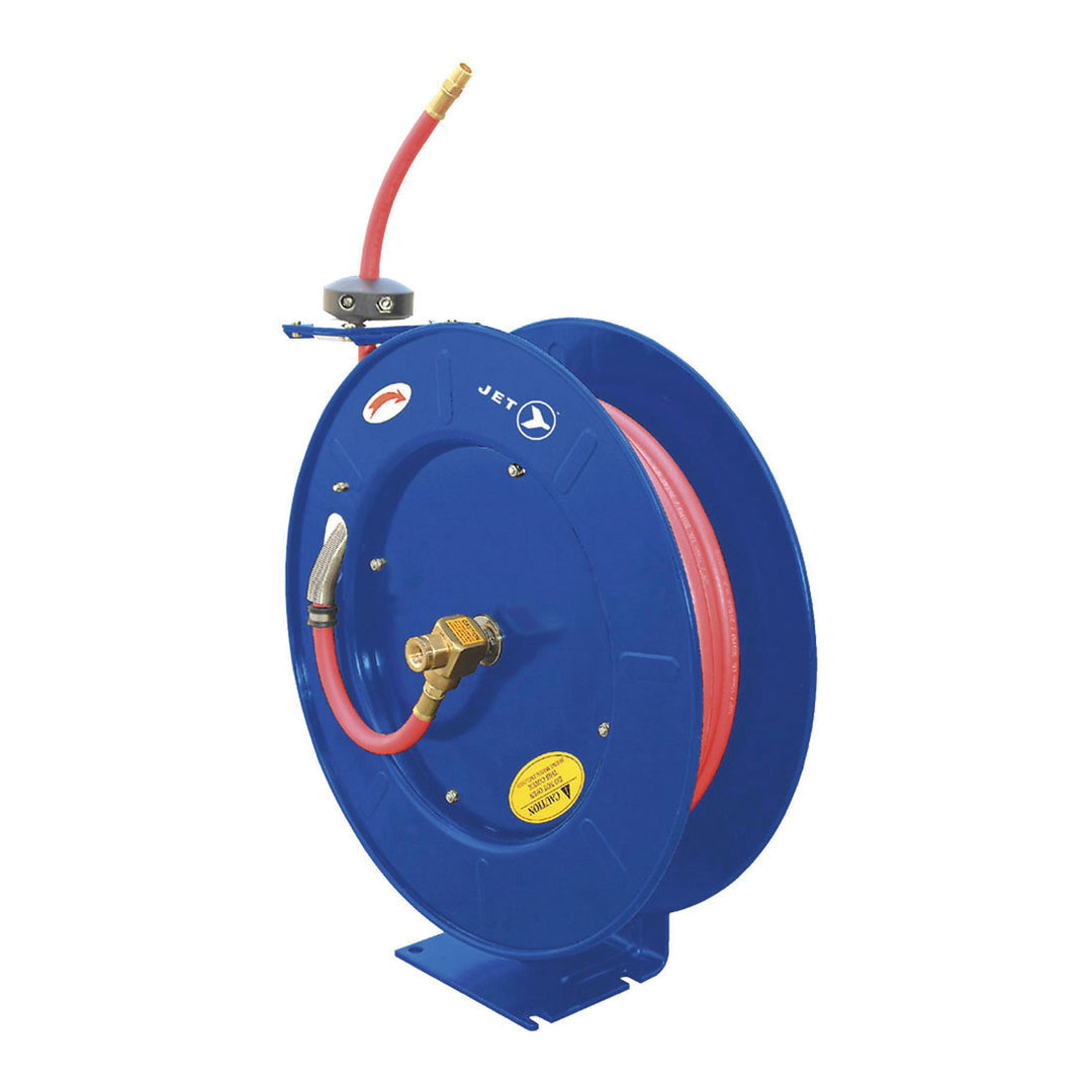 Reels Jet AW1250 1/2 Inch X 50' Retractable Air/Water Hose Reel Heavy Duty