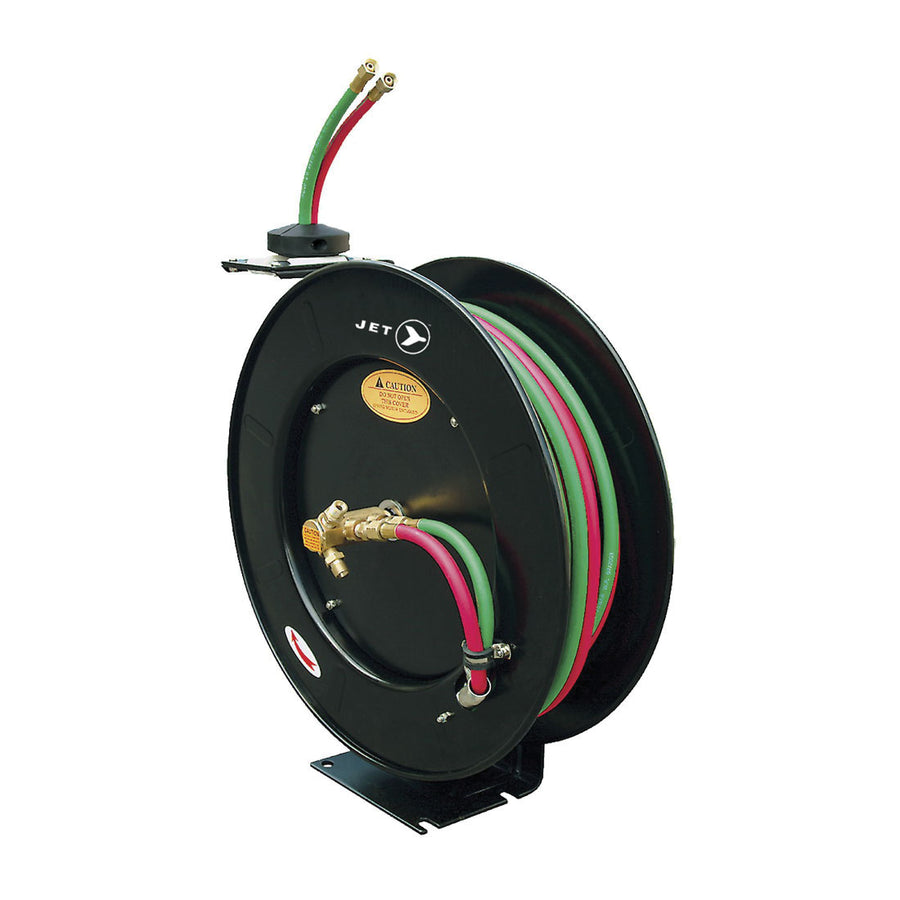 Reels Jet OA1450 1/4 Inch X 50' Retractable Oxy-Acetylene Hose Reel Heavy Duty
