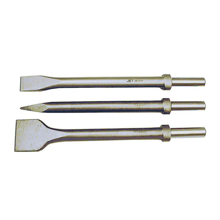 Chisels Jet VF300R .680 Round Shank 12 Inch Long Narrow Flat Chisel Heavy Duty