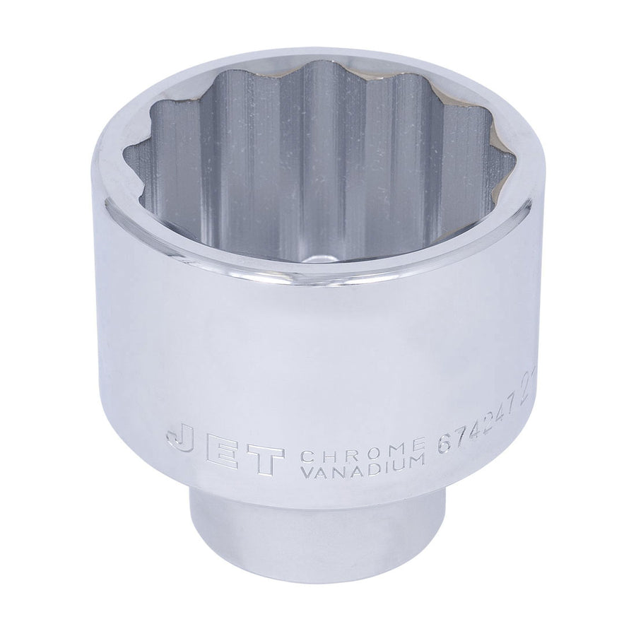 Regular Chrome Sockets Jet 674247 1 Inch Drive x 2-15/16 Inch Regular Chrome (12 Point Socket)