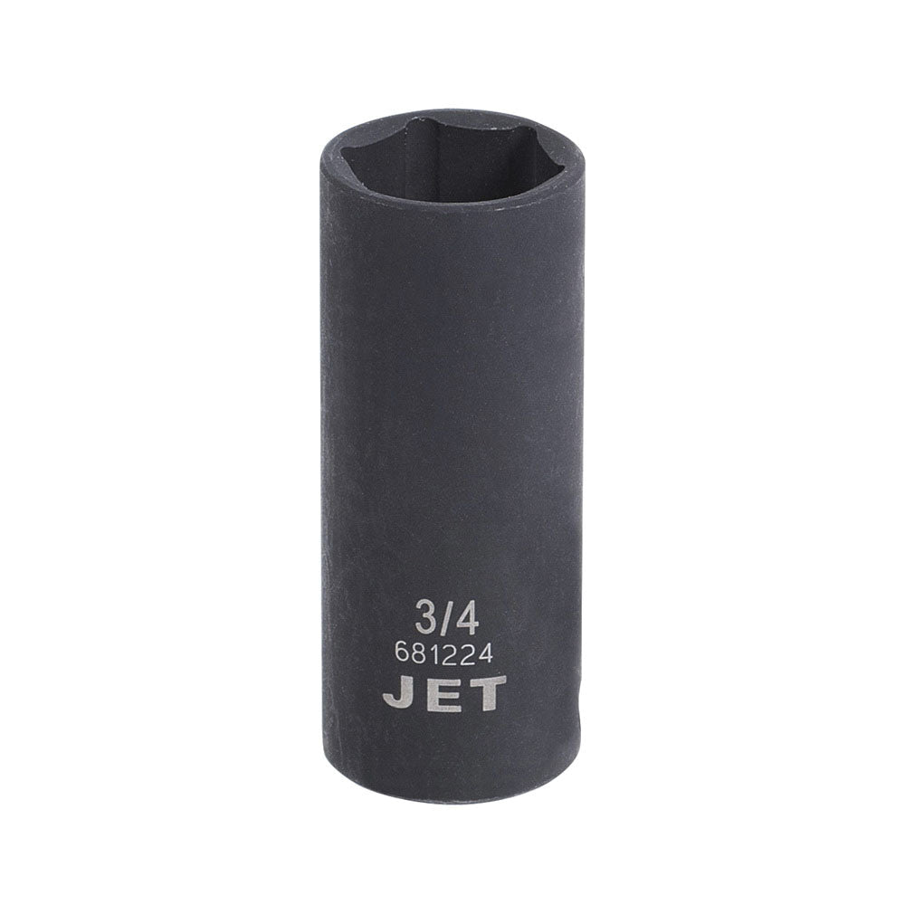 S A E Sockets Jet 681224 3/8 Inch X 3/4 Inch Deep Impact Socket 6 Point