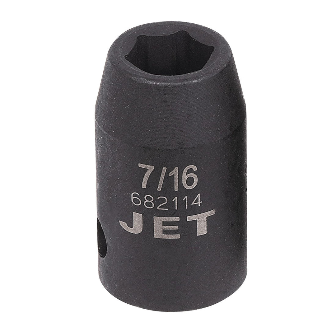 S A E Sockets Jet 682114 1/2 Inch Dr X 7/16 Inch Regular Impact Socket 6 Point