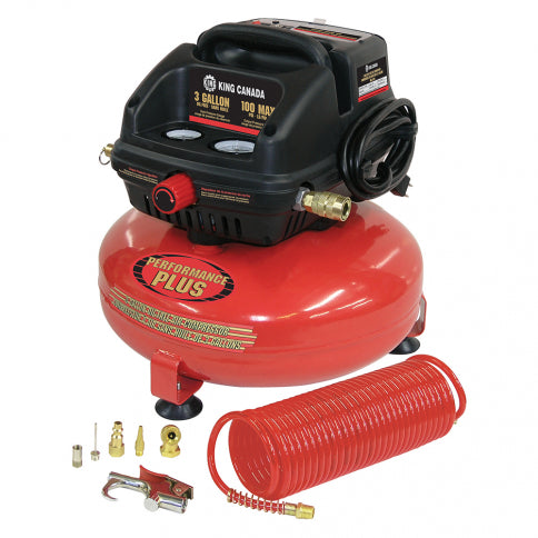 Air Compressors King Canada 8438 Air Compressor Oil-Free Inflator Kit
