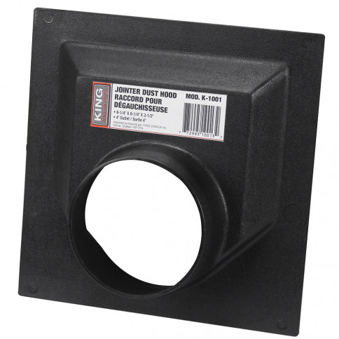 Dust Collectors Wood & Accessories King Canada K-1001 Dust Hood Jointer 8 1/4 Inch X 8 1/4 Inch X 2 1/2 Inch