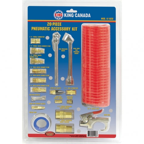 Accessory Kits King Canada K-1620 Pneumatic Accessory Kit 20 Piece