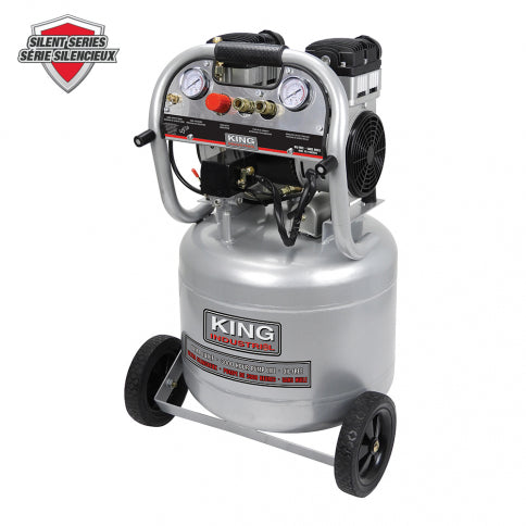King Canada KC-10020SQ Air Compressor, Ultra quiet, Oil-Free, 3HP (peak) King Canada KC-10020SQ