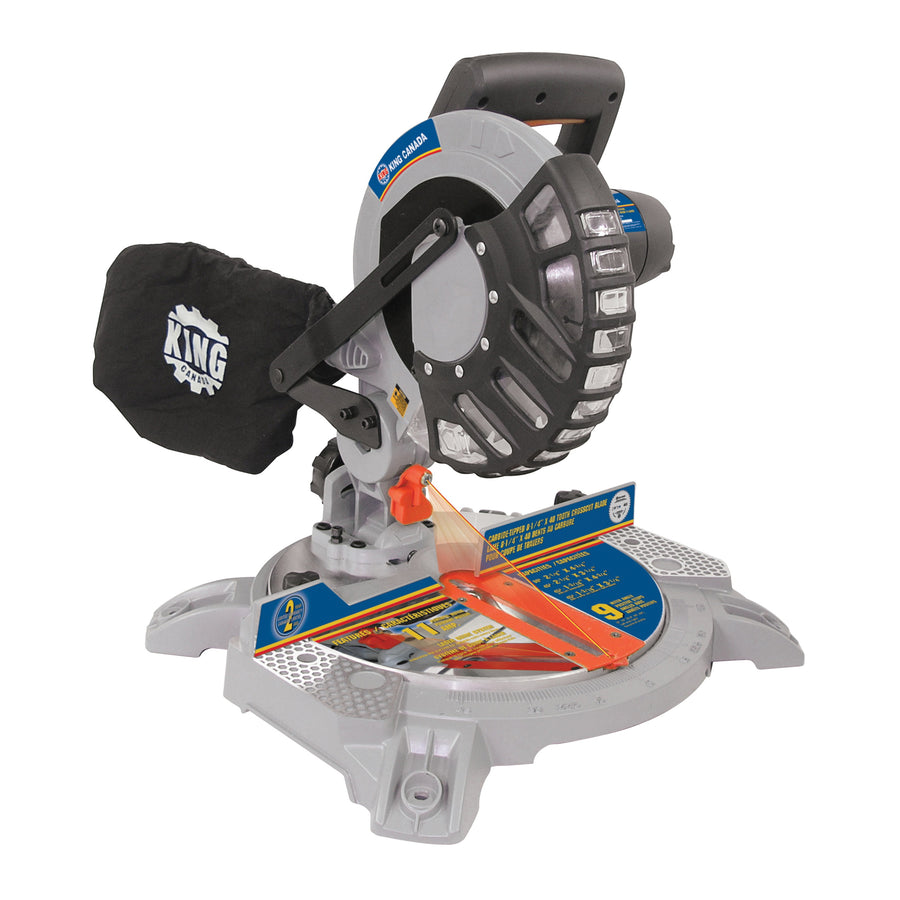 Miter Saws & Accessories King Canada 8320SC Miter Saw 8-1/4 Compound With Laser King 8320SC