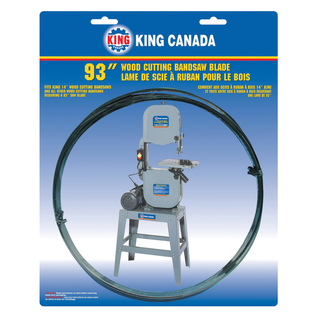 Bandsaw Blades King Canada KBB-1418-14 Bandsaw Blades Wood 93 X .025 X 1/4 X 14T