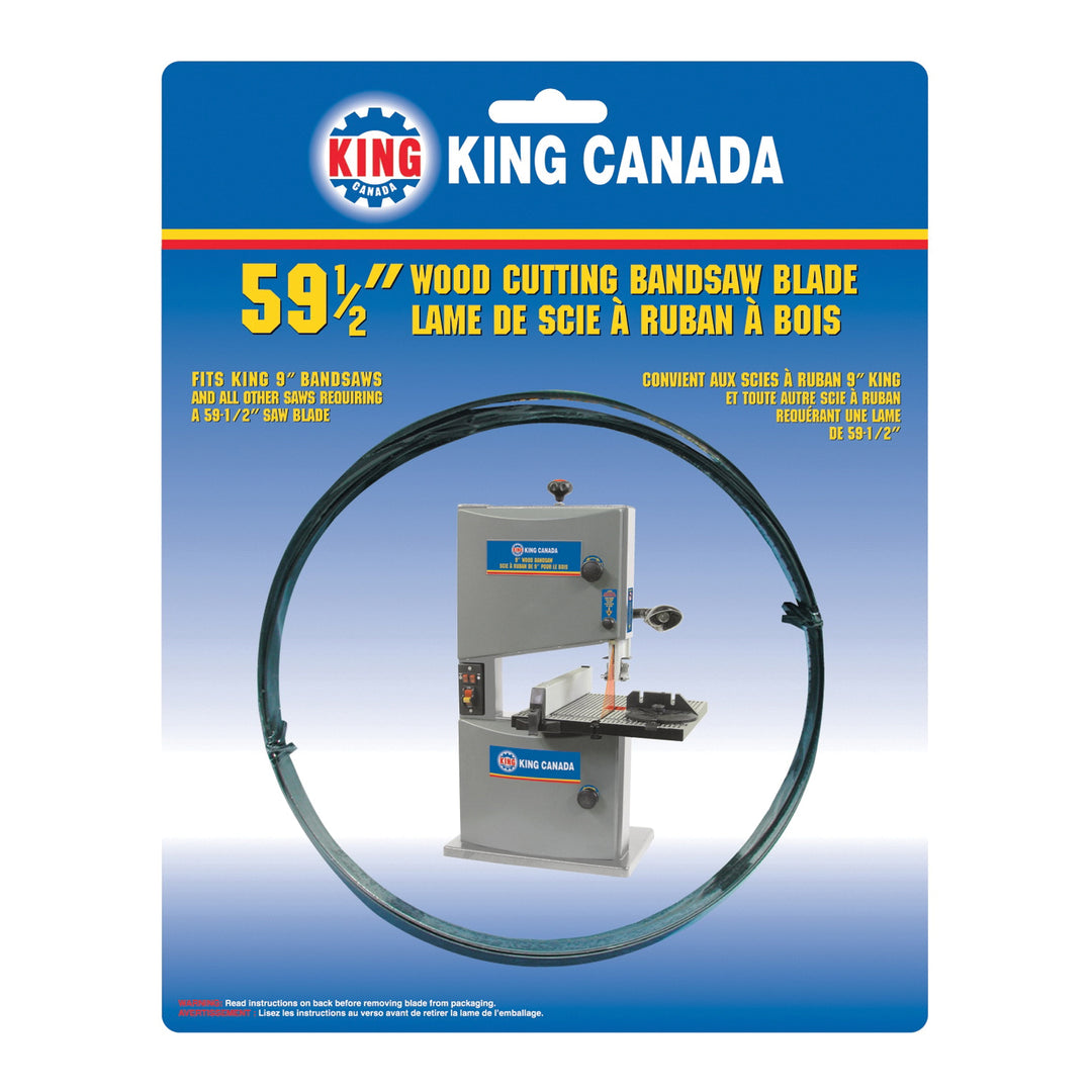 Bandsaw Blades King Canada KBB-9-6 Bandsaw Blades Wood 59 1/2 X .014 X 1/4 X 6T