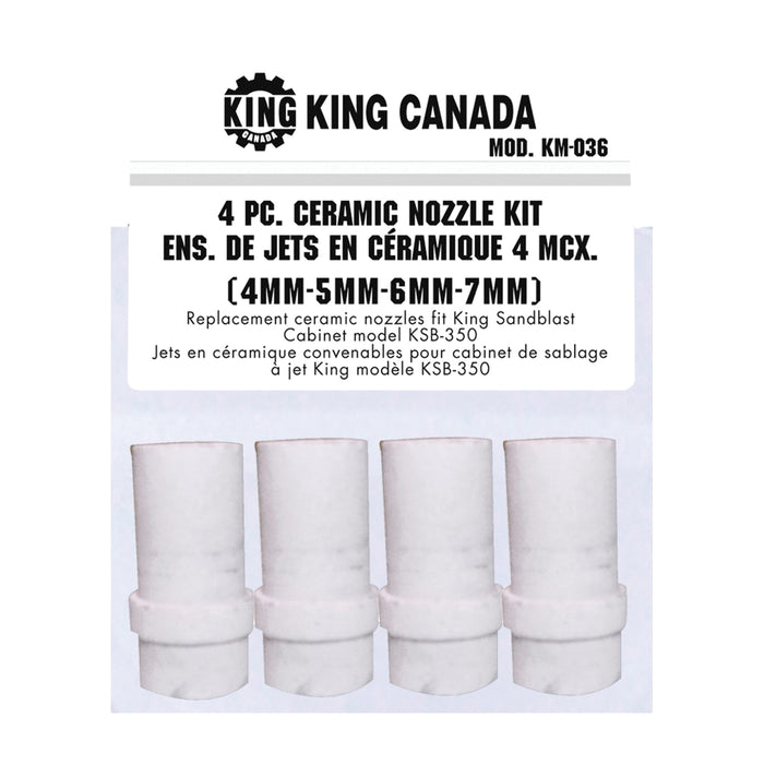 Nozzles King Canada KM-036 Ceramic Nozzles Fits Ksb-110N-9 & Ksb-350