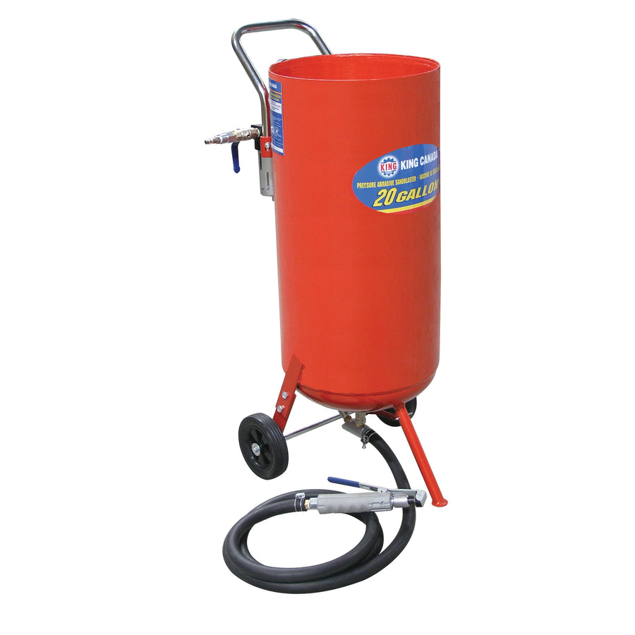 Sandblasters & Accessories King Canada KSB-20 Pneumatic Sandblaster Pressure Abrasive 20 Gallon