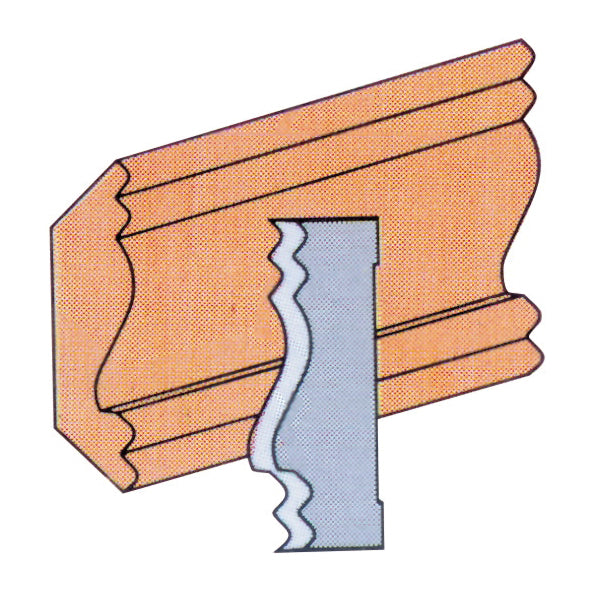 Planers / Moulders & Accessories King Canada K-4534 Knives Moulding Flat Cove