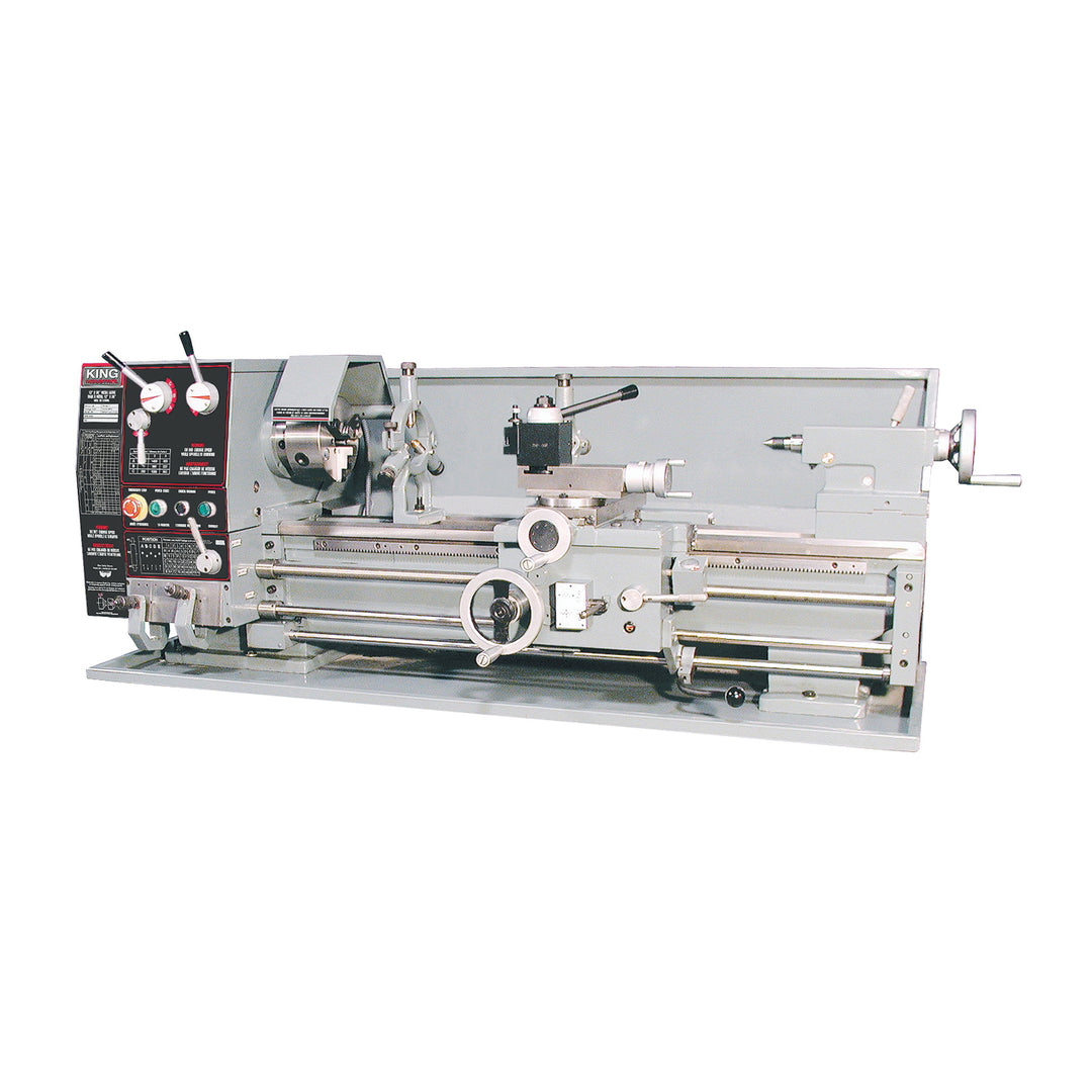 Metal Lathes & Accessories King Canada KC-1236ML/KM-053 Lathe Metal 12 Inch X 36 Inch Gear Drive 1.5 Hp 220V Taper Attachment