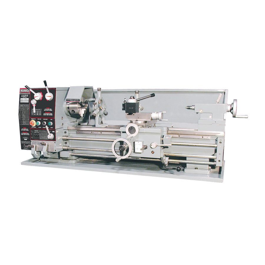 Metal Lathes & Accessories King Canada KC-1236ML/KM-053 Lathe Metal 12 Inch X 36 Inch Gear Drive 1.5 Hp 220V Taper Attachment