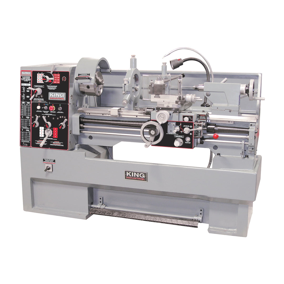 Metal Lathes & Accessories King Canada KC-1640ML/KM-055 Lathe Metal 16 Inch X 40 Inch Gear Drive 4 Hp 600V Taper Attachment