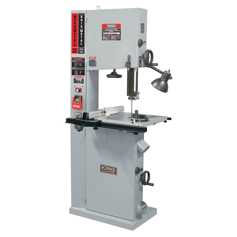 Bandsaws Wood & Accessories King Canada KC-1700WM-VS Bandsaw 17 Inch Floor Vs Resaw Guide With Ind. Fence