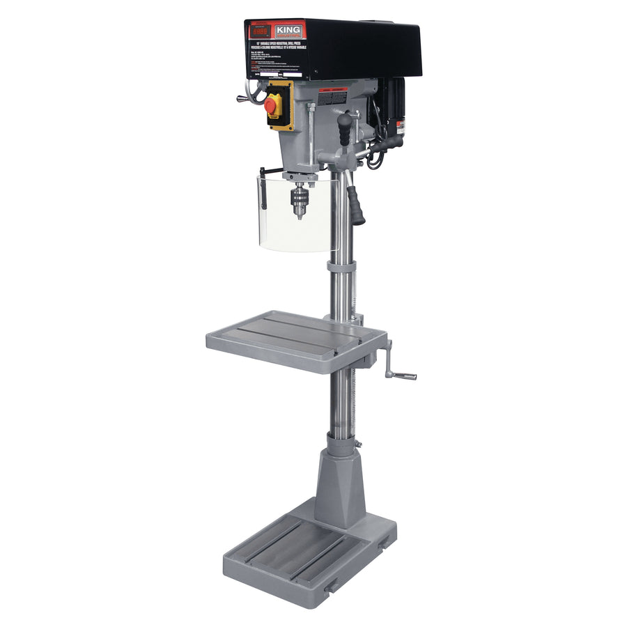 King Canada KC-30HS-VS Drill Press, 15 Floor, Industrial, Variable Speed King Canada KC-30HS-VS