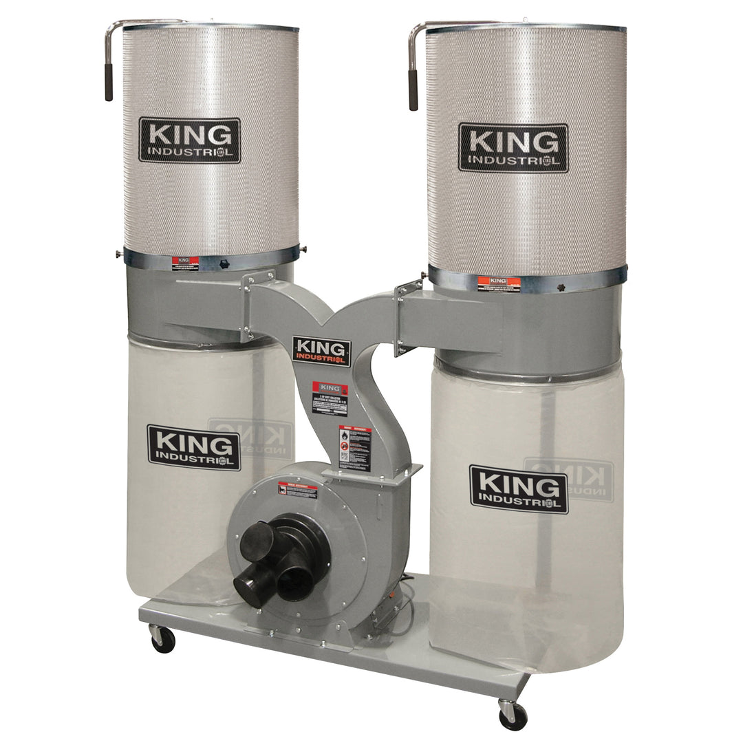 Collectors & Accessories King Canada KC-4045C/KDCF-3500 Dust Collector 3 Hp 220V 2280Cfm With Canister Filter