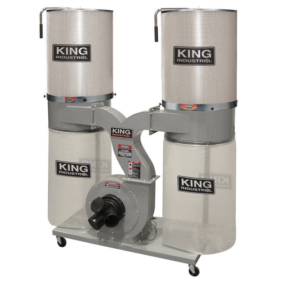 Collectors & Accessories King Canada KC-4045C/KDCF-3500 Dust Collector 3 Hp 220V 2280Cfm With Canister Filter