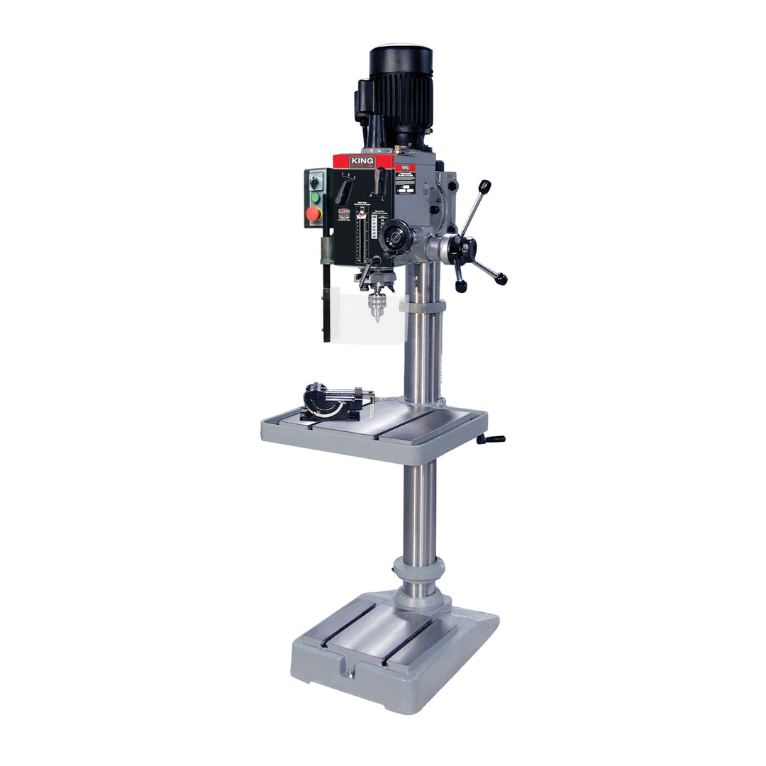 Drill Presses King Canada KC-40HS-6 Drilling Gearhead 20.5 Inch 1.5 Hp 600V