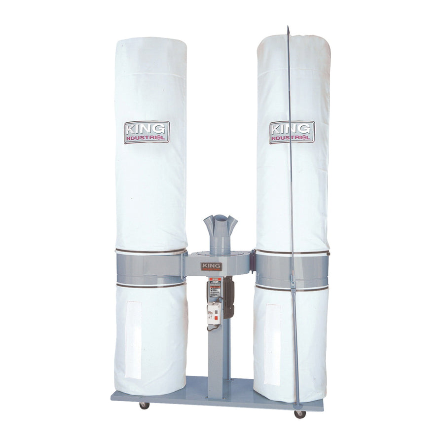 Collectors & Accessories King Canada KC-5043FX-2 Dust Collector 5 Hp 220V 1 Phase 3980Cfm