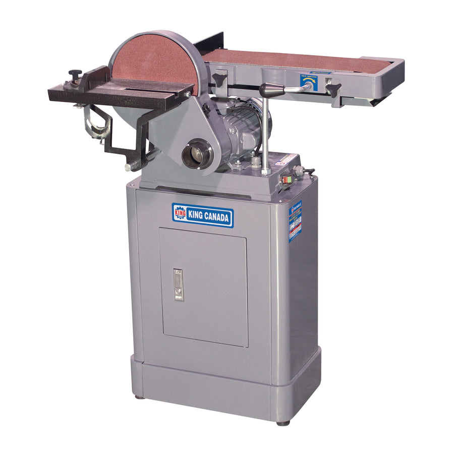Belt & Disc Sanders King Canada KC-760L Belt & Disc Sander 1 Hp 48 Degree Tilt 6 InchX48 Inch Belts & 9 Inch Discs