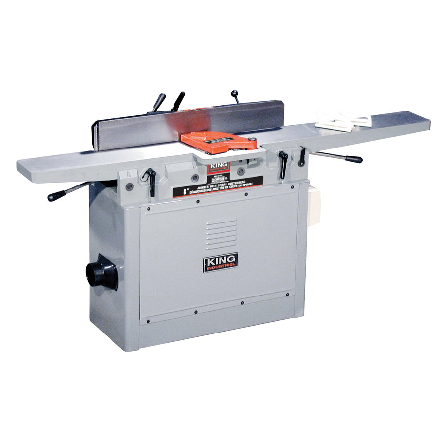 Jointers & Accessories King Canada KC-85FX Jointer 8 Inch Spiral Cutterhead 9 Amp 220V