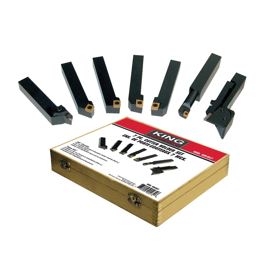 Metal Lathes King Canada KM-057 Cutter Holder Set 5/8 Shank 7 Piece