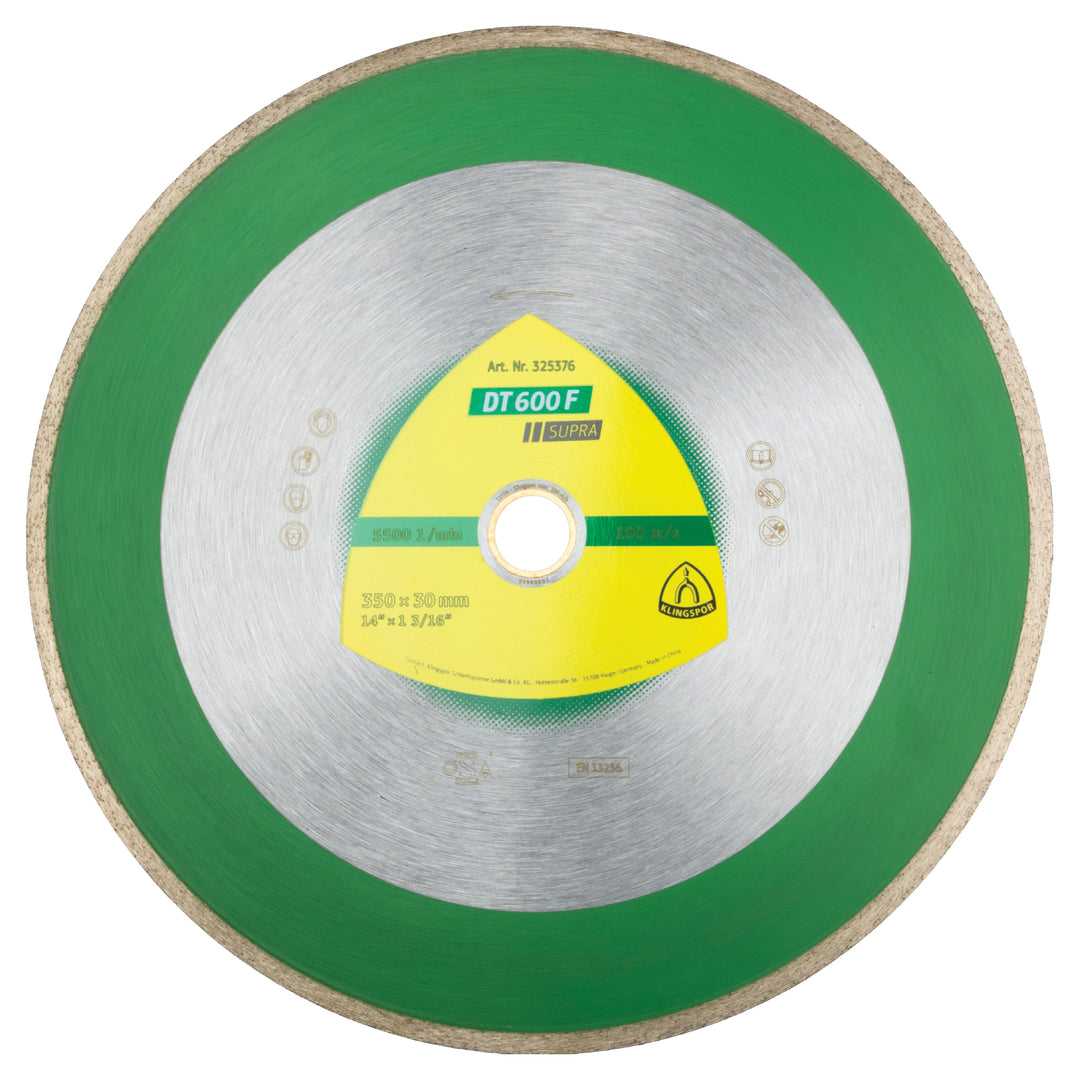 Klingspor 325375 Large diamond cutting blade DT600 Supra 12 Inch x 1-3/16 Inch