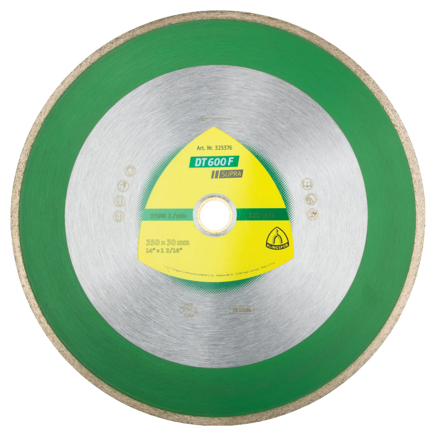 Klingspor 325376 Large diamond cutting blade DT600 Supra 14 Inch x 1-3/16 Inch