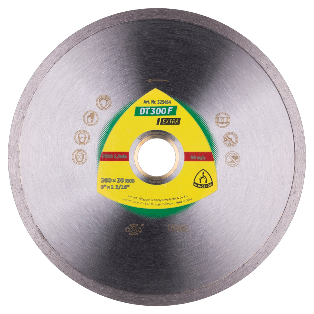 Klingspor 325454 Large diamond cutting blade DT300 Extra 7-7/8 Inch x 1-3/16 Inch