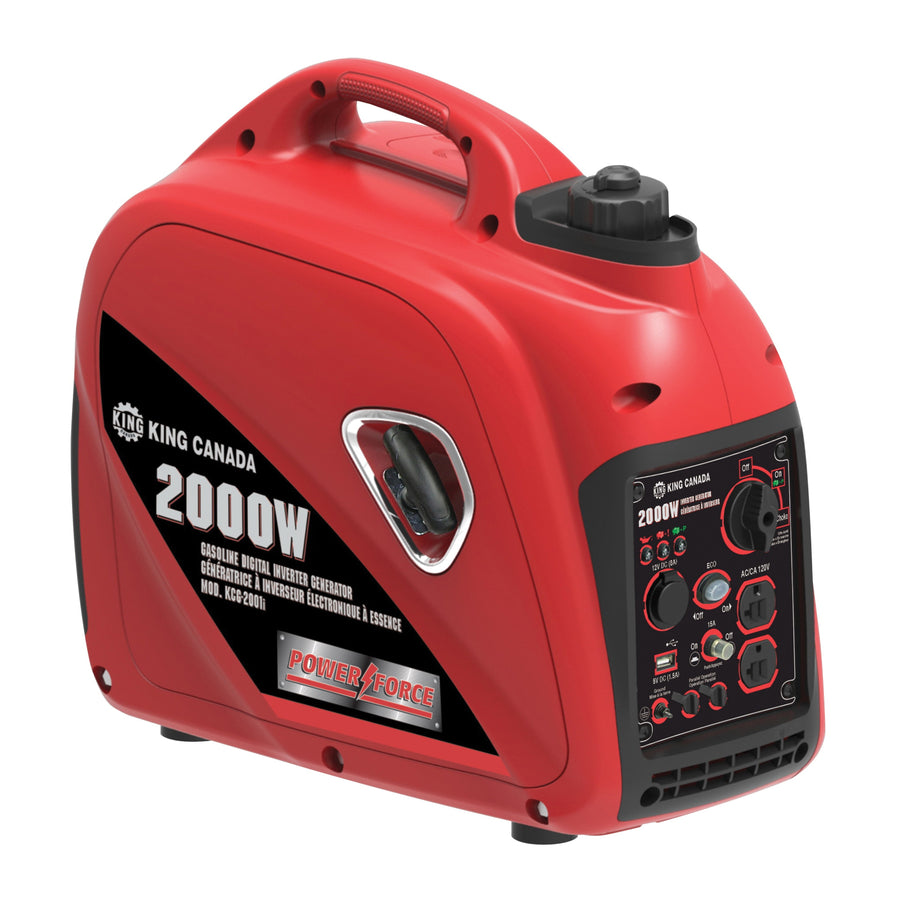 Generators King Canada KCG-2001i Generator Gasoline Digital Inverter 2000W