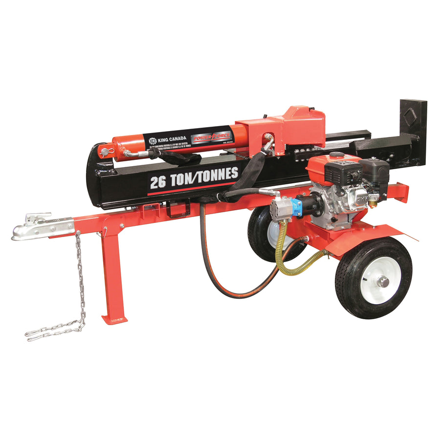 King Canada KCG-26LS 26 Ton, Gasoline, Horizontal/Vertical 6.5 HP Log Splitter King Canada KCG-26LS