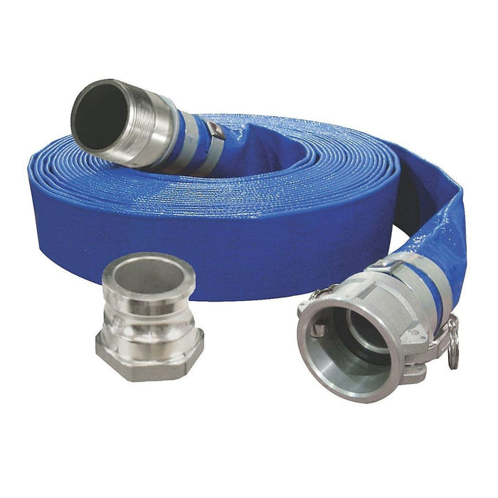 Water Pumps King Canada KW-502 Discharge Hose Water Pump 2 Inch X 50 Ft. Kit With Camlock